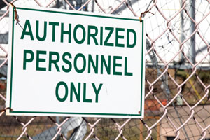 Chain Link Authorized Personel