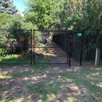 Double Swing Chain Link Gate