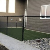 Residential Black Chain Link Fence Residential Black Chain Link Fence