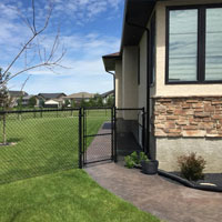 Residential Black Swing Gate